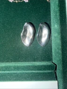 Silver Abstract Sculptural Earrings